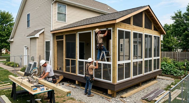 Screened In Porch Installation in Asheville, NC