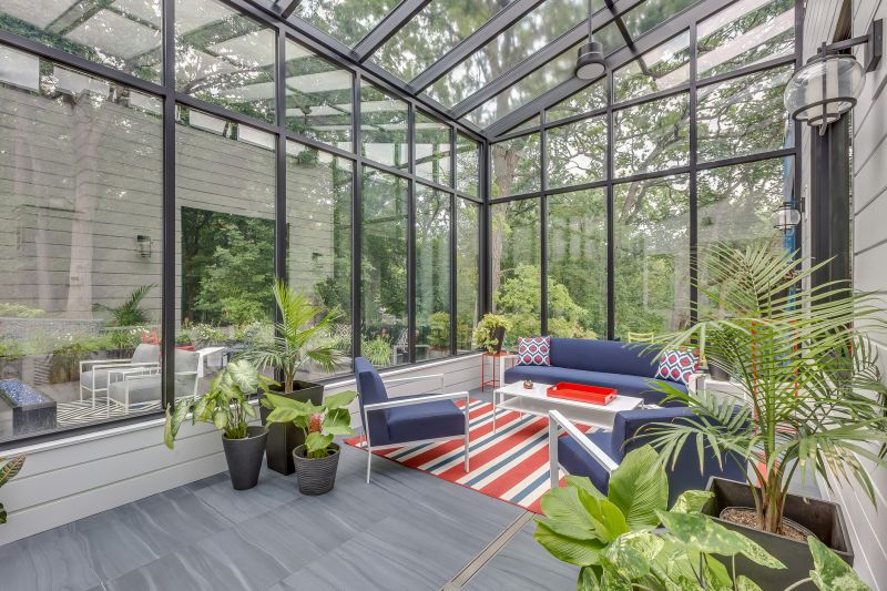 Sunroom with Custom Windows